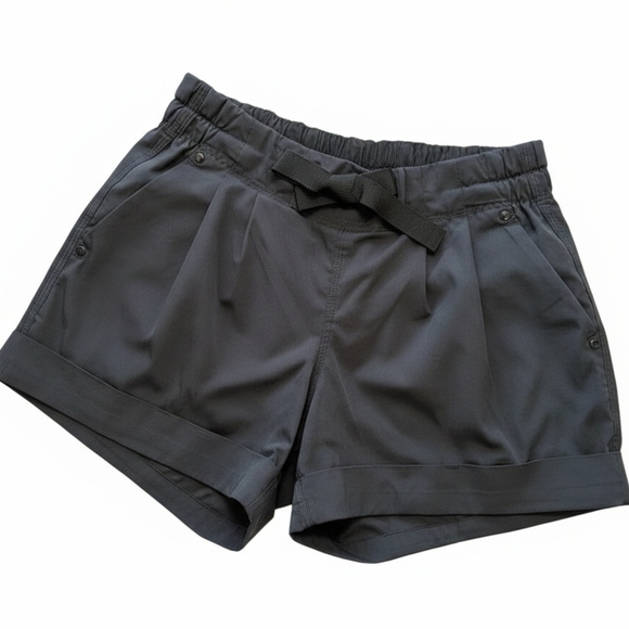 lululemon athletica Pants - Lululemon Stroll at Sundown Shorts Size 4 Black High-Rise Athletic Casual Hiking